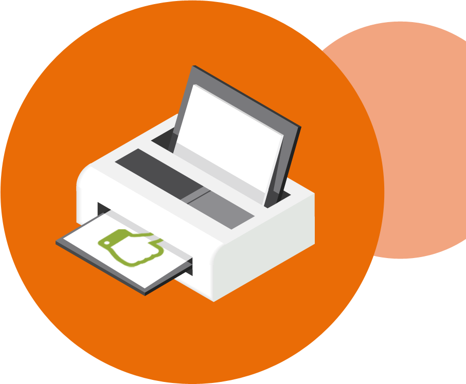 Druck den Like Button